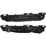 DAT AUTO PARTS Front Left Driver & Right Passenger Side Bumper Cover Bracket Retainer Pair Set Of 2 Replacement For 2007-2011 Toyota Yaris Black Smooth TO1033115 TO1032115 5253552060 5253652050
