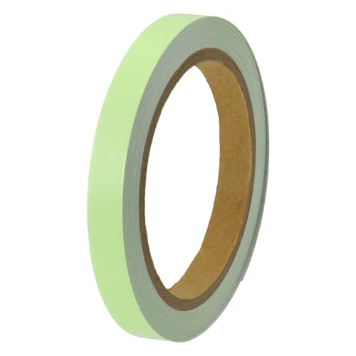 Image of Glow in The Dark Tape - 33 FT X 0.5 Inch Luminous Photoluminescent /Luminescent Emergency Roll Safety Egress Markers Stairs, Walls, Steps, Exit Sign. Glowing Pro Theatre Stage Floor