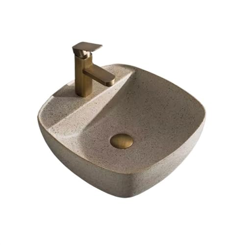 Lavabo da appoggio per piccoli appartamenti, stile retrò, per balconi, terrazze, piscine, design salvaspazio