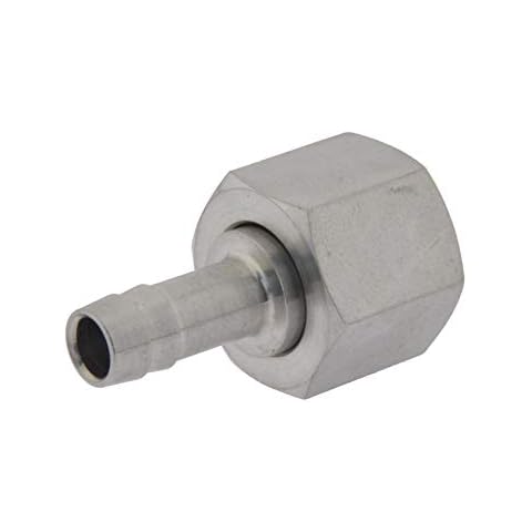 Schlauchtülle mit drehbarer Überwurfmutter G 3/8" - 9 mm, 16 bar Messing vernickelt Cover