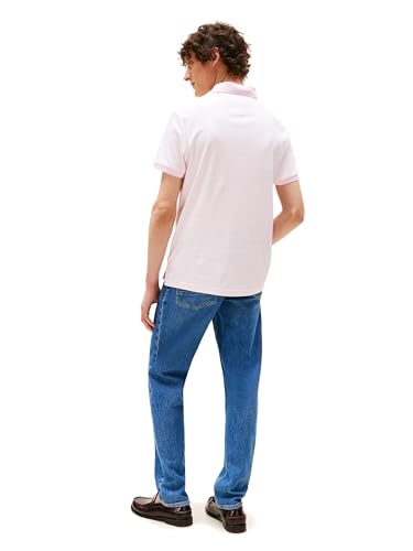 Image of Tommy Hilfiger Mens Short Sleeve Casual Polo Shirts in Regular Fit with Liquid Cotton