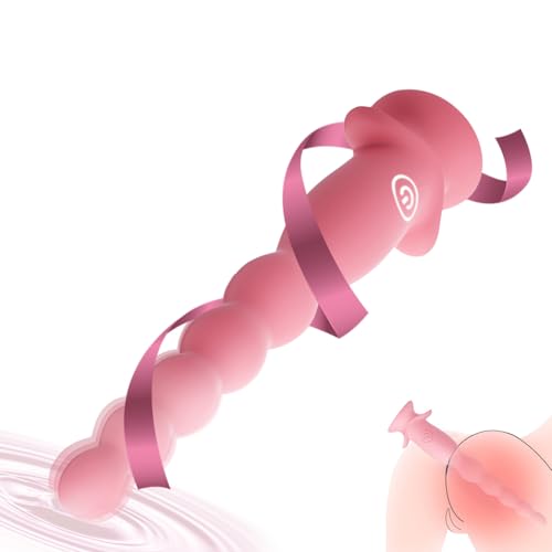 LYAMais Mini Vibrator Dildo Analvibratoren mit 10 Modi – Silikon Klitorisstimulation G-Punkt Vibrator mit Saugnapf, für Männer Frauen Einsteiger Sexspielzeug tragbar, wasserdicht & wiederaufladbar