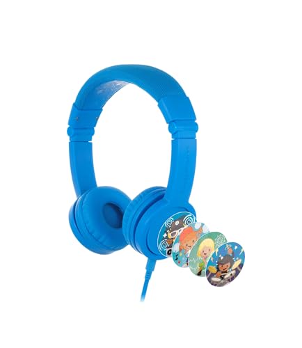 BuddyPhones Explore Plus | Foldable Kids Wired Headphones, Built-...