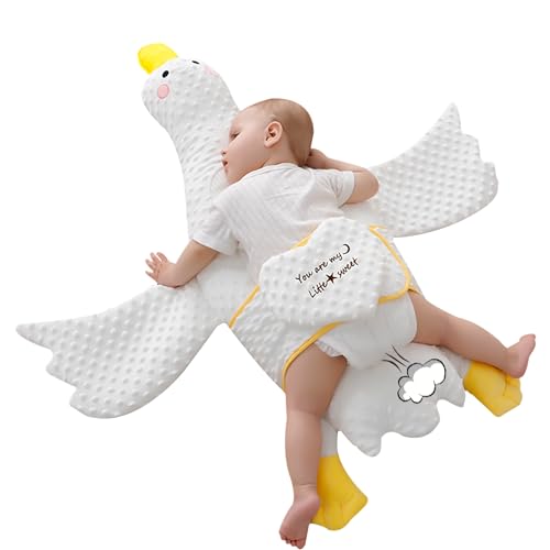 Image of SUNSHE Large White Goose Plush Pillow Cute, Soft Hugging Pillow for Kids, Stuffed Animal Toy for Boys and Girls Plush Swan Bedroom Throw Pillow