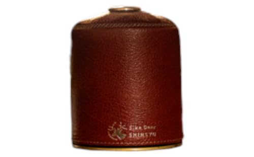 1073信州鹿革キャンプ用ガスタンクカバー(レギュラーサイズ)ボルドー