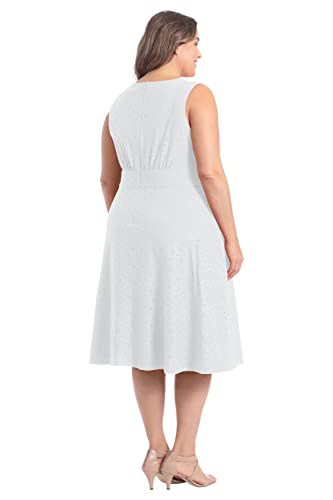 Image of London Times Women's Dresses Inset Waist Midi Dress Career Office Occasion Guest of