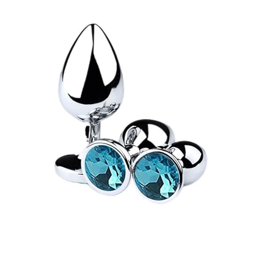 Pl&Ûg en métal en acier inoxydable bleu pour homme femme Bêginnêr BD&S-M plây