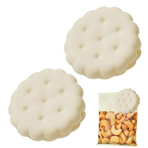 Chip Clips | 2個セット 小型お菓子袋クリップ - 再利用可能 お菓子 パッケージ シーリング クランプ 多用途 家庭用 業務用