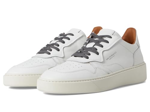 Image of Bruno Magli Men's Dezi Sneakers, Leather Shoes, Lace-Up Casual Shoes