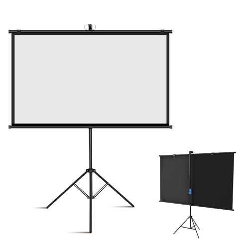 Pantalla de proyección portátil 72" 4:3 con trípode ajustable