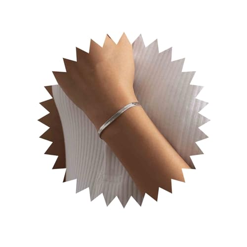 Boho Flat Snake Chain Bracelet Gold Herringbone Chain Bracelet Flat Snake Bracelet Minimalist Bracelet Jewelry for Women and Girls