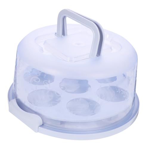 Unomor Portable Cake Carrier Storage Box Cupcake Holder for Cupcakes Desserts Muffins Snacks Convenient Design for Food Preservation and Easy Transportation