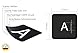 Lacerto® | 14x14mm Deutsche Aufkleber für PC/Laptop & Notebook Tastaturen mit mattem kratzfestem Laminat, Germany Keyboard Stickers QWERTZ | Farbe: Schwarz