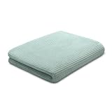 Ehrenkind Tagesdecke Waffelpiqué Jade 130 x 170 cm – Bettüberwurf aus 100% Bio-Baumwolle, Oeko-TEX® Zertifiziert