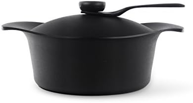 Yoshihiro Yanagi Nanbu Ironwork Iron Pot deep Type 22 cm Iron Cover with Handle