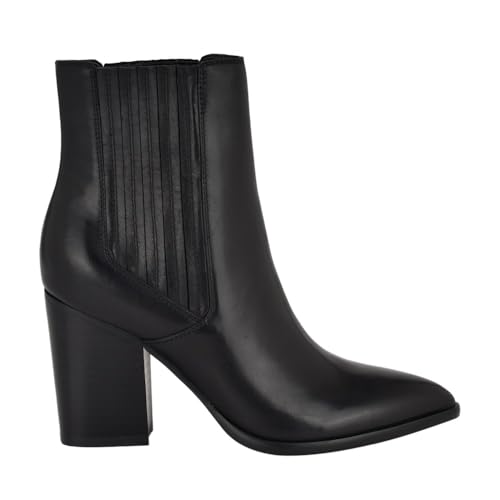 Bottine Cleeo Nine West avec talon stable et daim souple cognac 37 pour un confort quotidien