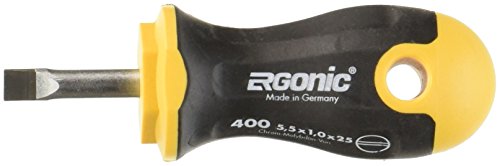 Ergonic Stubby 7/32" Slotted Screwdriver #TOP21