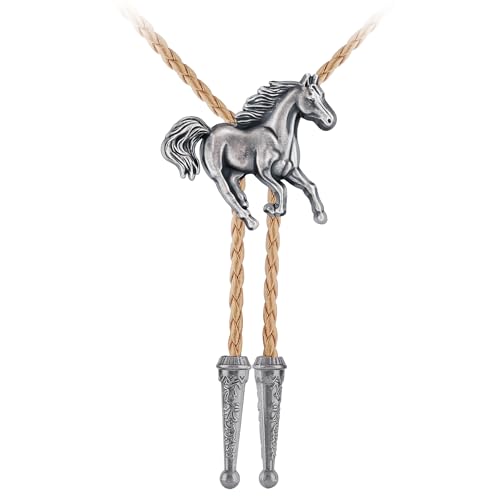 Image of Jeilwiy Bolo Tie for Men, Western Bolero Tie Cowboy Ties Native American Cowgirl Bolo Tie Accessories for Men Women