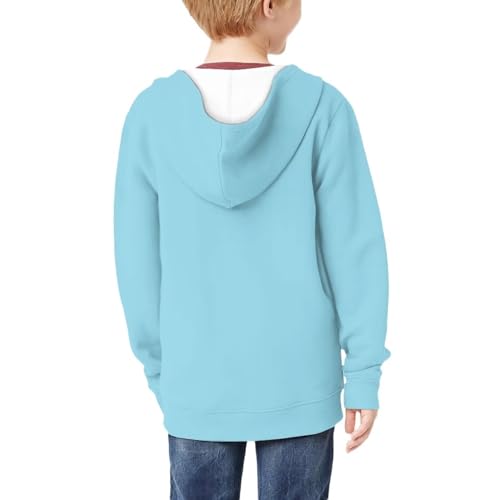 Kid Zip Up Hoodie Sweatshirts for Girl Kawaii Outfit Athletic Hoodies for Teens Long Sleeve Hooded Sweatshirt4