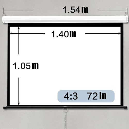 Pantalla de proyección manual 72" 4:3 portátil miniatura 6