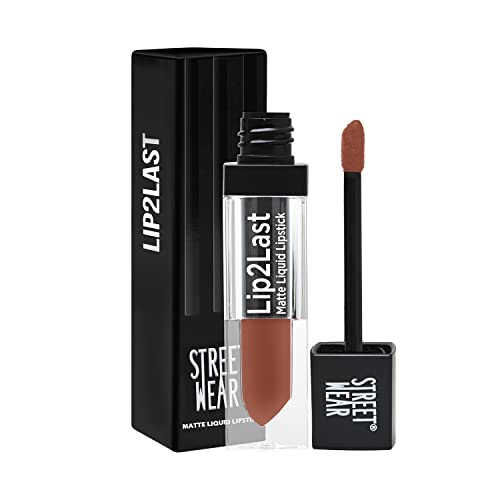 Image of Street Wear Lip2Last Matte Liquid Lipstick - Freaking Chocolate (Brown) 5ml Enriched With Vitamin E Lasts AM To PM!