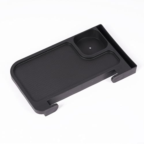 Práctica mesa auxiliar con clip para sillas, ideal para camping, eventos deportivos y (caqui)