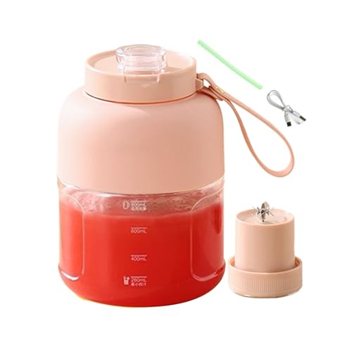Extractor de zumo portátil | Extractor personal grande inalámbrico | Accesorios de cocina para batidos, zumos y preparación de bebidas de mesa, viajes de verano al aire libre