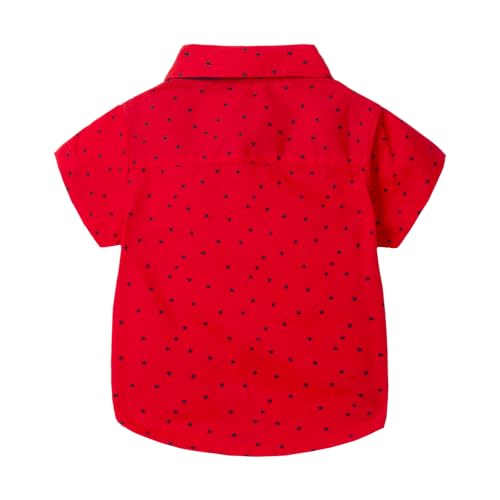Image of Mud Kingdom Little Boys Dress Shirts Short Sleeve Cute Summer