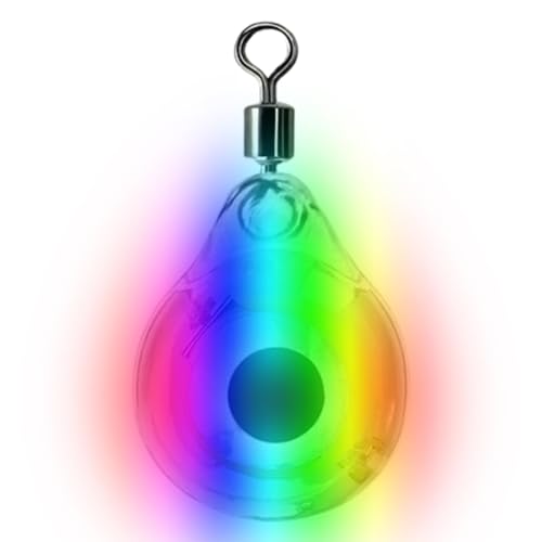 Esca da pesca con luce LED, fosforescente, si illumina al buio, con perline per pesca subacquea, si illumina al buio, esca per calamari freschi e bassi