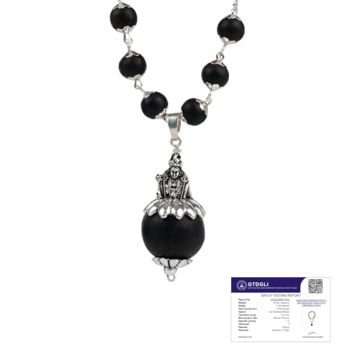 Image of Astrotalk Karungali Murugan Raksha Mala | Karungali Mala with Murugan Pendant for Protection, Positivity & Courage | Spiritual Pendant for Women & Men | Good Luck Gift for Man & Woman