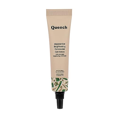 Image of QUENCH BOTANICS Brightening Natural Cream Concealer With Rice Water & Aloe Vera All Skin| Conceals Dark Circles & Brightens Under Eyes | Made In Korea (Light Medium), 10Ml