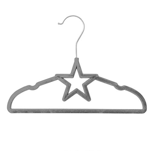 Kit 42 Cabides de Veludo Estrela Off-white