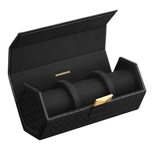 Songmics Home Ronne Uhrenbox Hexagonal für 3 Uhren