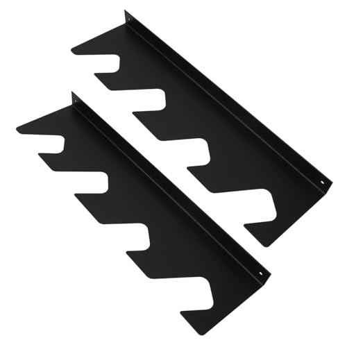 MINAOLULUS 1 Pair Garden Tool Wall Mount Rack Heavy Duty Metal Organizer for Garage Easy Installation Storage Shelf Space Saving Tool Management System for Garden Equipment