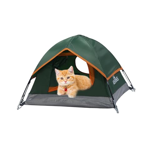 ASFANES Camping Cat Tent, Outdoor Waterproof Cat Or Small...