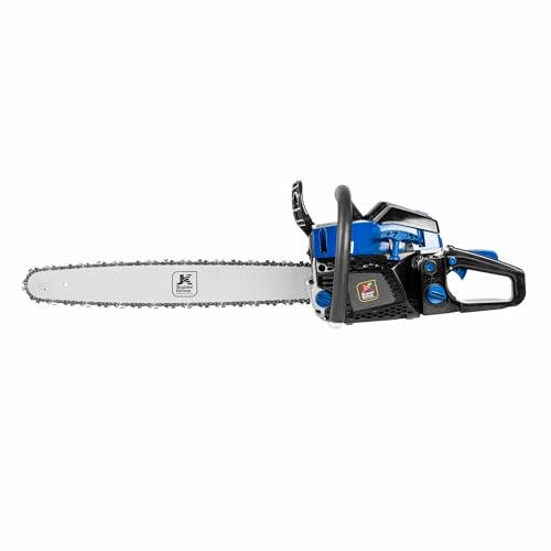 Image of JK SuperDrive 58cc Heavy duty 22 inch petrol chainsaw for wood cutting, Heavy chain saw Fuel Chainsaw (Without Battery)