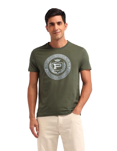 Image of U.S. POLO ASSN. Denim Co. Mens White Half Sleeve Cotton Fitted T-Shirt