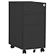 vidaXL Aktenschrank mit Rollen Rollcontainer Bürocontainer Schubladenschrank Büroschrank Stahlschrank Metallschrank Schrank Anthrazit 30x45x59cm Stahl