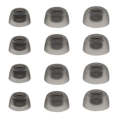 6 Pairs of Silicone Ear Buds Tips Replacement In-Ear Ear Sleeves Compatible with Jabra Elite 75t/ 65t/ Active/Sport Evolve Wireless Headphones S M L Cover