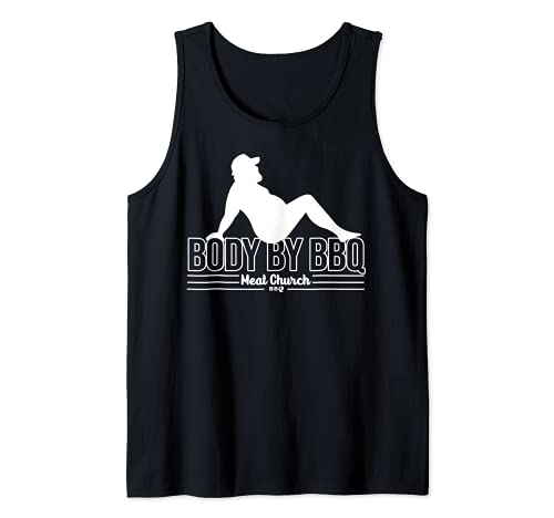 BBQ Vintage Carne Church - Cuerpo divertido para hombre Camiseta sin Mangas