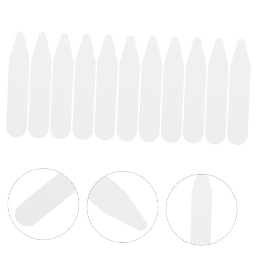 LIFKOME Dress Shirt Collar Bones Collar Inserts for Men Women 100pcs Plastic White 50.8x10x0.8mm Stylish and Sturdy