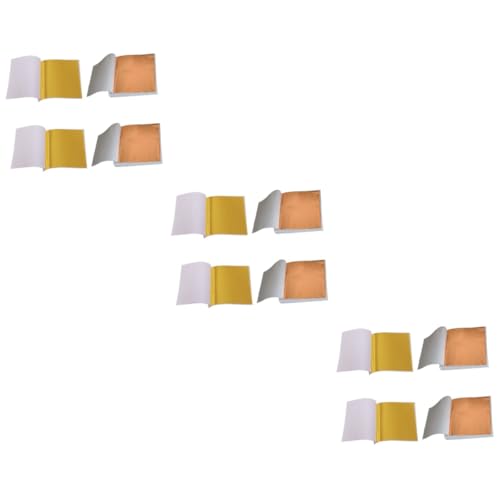 SEWACC 3sets Sheets Art Foil Paper Imitation Leaf Sheet Foil for Crafts Makeup Gilding Decoration 200sheets*3
