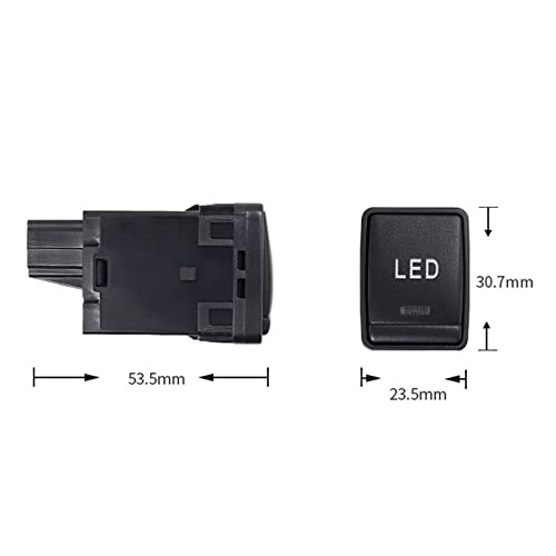 Interruptor de botón BSM con LED y fuente de alimentación para control de ángulo muerto 4