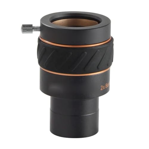 Accesorios para telescopios Ocular Barlow 2X de 1.25 pulgadas para duplicar potencia