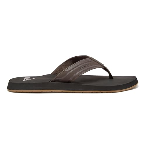 Image of Quiksilver Monkey Wrench Flip Flops for Men, Arch Support Athletic Mens Sandals, Thong Mens Slides