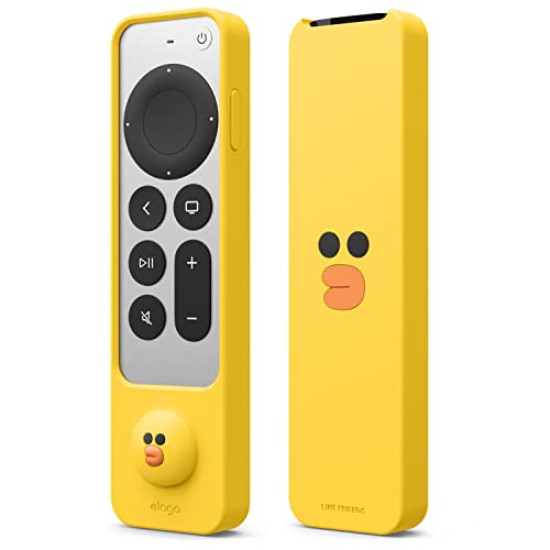elago | LINE Friends Slim hülle Case Kompatibel mit Apple TV 4K Siri Remote 3. Generation (2022) und 2. Generation (2021)