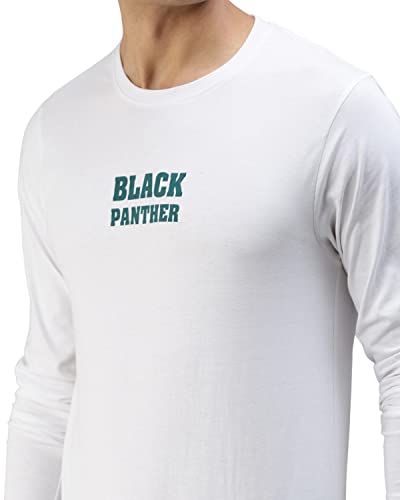 Image of Veirdo Pure Cotton Full Sleeves Round Neck Cool & Stylish Graphic Printed T-Shirt for Men & Boys