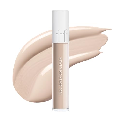 TFIT Idol Cover Concealer - Full Coverage, Lightweight, Sweat & Water Proof, Long-lasting, Lightweight, Conceales Dark Circles, Fine Lines, Redness, 0.22 Oz. (P01 Petal Beige, 0.22 Oz.)