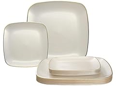 Belize Square in Ivory & Gold