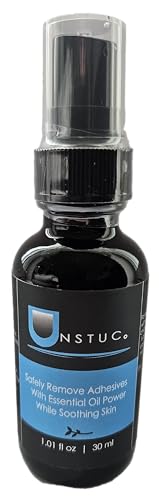 Unstuc Natural Adhesive Remover with Essential Oils, Soothing Formula, 1.01 fl oz No-Sting